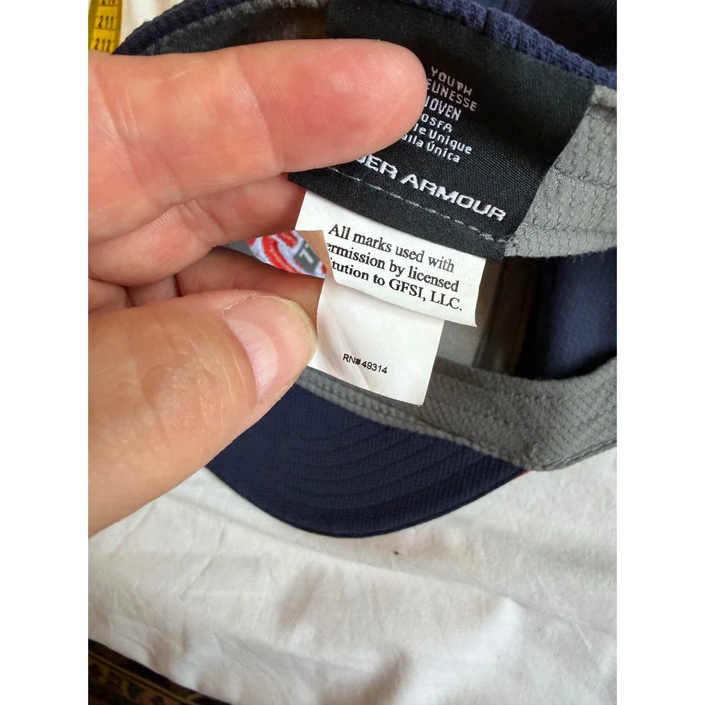 Under Armour Auburn Tigers Youth Hat Navy Blue Orange Iso-Chill Adjustable Cap